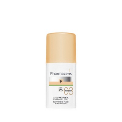 Καλυπτικό Προϊον για Ματ Αποτέλεσμα PHARMACERIS Mat Make up SPF25 F Mattifying Fluid 03 Tanned 30ml