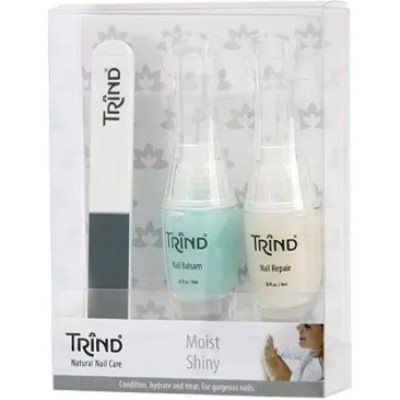 TRIND MOIST SHINY NAIL BALSAM  9ml &amp; REPAIR  9ml - Θεραπεία για Λαμπερά Νύχια &amp; Επανόρθωση