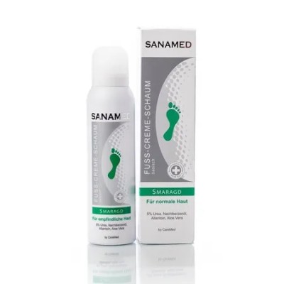 Κρέμα Αφρός για Κανονικό Δέρμα σε Πέλματα και Γάμπες SANAMED Smaragd 150ml